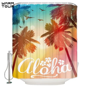 WARMTOUR Shower Curtain Summer Beach Extra Long Fabric Bath Shower Curtains Mildew-resistant Bathroom Decor Sets with Hooks
WARMTOUR Shower Curtain Summer Beach Extra Long Fabric Bath Shower Curtains Mildew-resistant Bathroom Decor Sets with Hooks