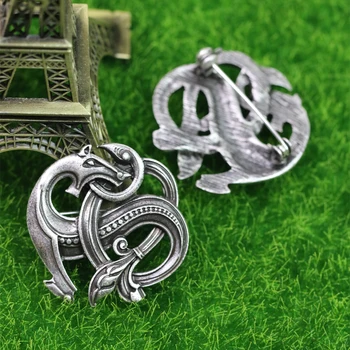 LANGHONG 1pcs Dragon Booch Legendry Nordic Amulet Sweden Scandinavian Dragon Brooches Viking brosch jewelry Talisman
LANGHONG 1pcs Dragon Booch Legendry Nordic Amulet Sweden Scandinavian Dragon Brooches Viking brosch jewelry Talisman