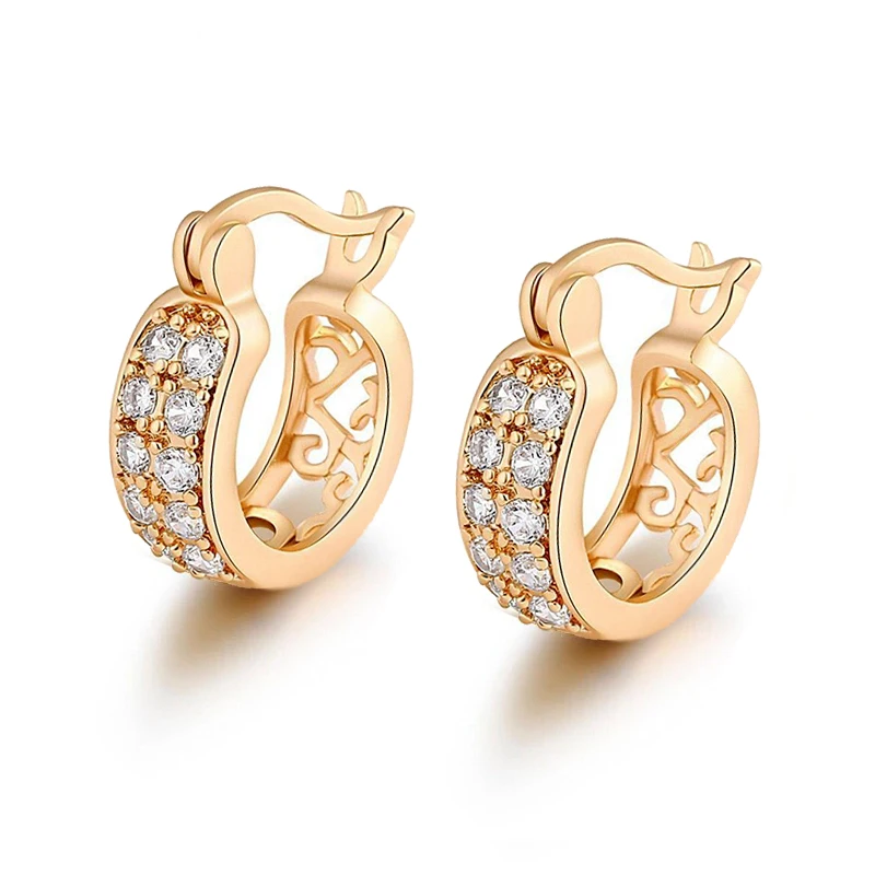 MxGxFam Hot CZ Hoop Earrings For Women Fashion Jewelry Gold Color Clear ZIrcon AAA+
MxGxFam Hot CZ Hoop Earrings For Women Fashion Jewelry Gold Color Clear ZIrcon AAA+