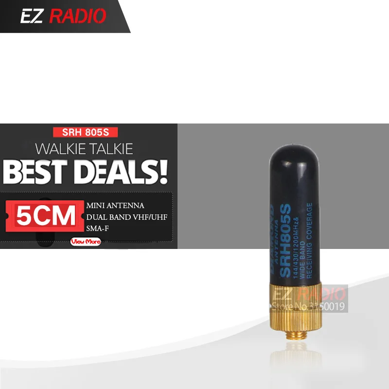 5CM Baofeng Walkie talkie antenna SRH805S SMA-F Female SMA-Male Dual Band Antenna VHF/UHF 144/430MHZ Baofeng GT-3 UV-5R BF-888s
5CM Baofeng Walkie talkie antenna SRH805S SMA-F Female SMA-Male Dual Band Antenna VHF/UHF 144/430MHZ Baofeng GT-3 UV-5R BF-888s