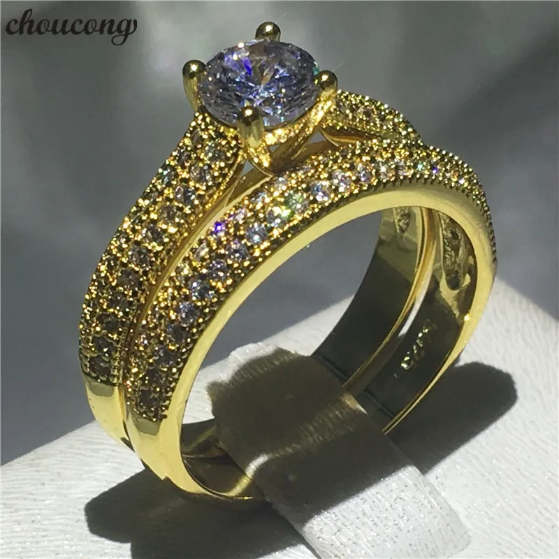 choucong Genuine 5A Zircon Stone Ring Set Gold Color 925 Sterling Silver Engagement Wedding Band Rings for women Bridal Jewelry
choucong Genuine 5A Zircon Stone Ring Set Gold Color 925 Sterling Silver Engagement Wedding Band Rings for women Bridal Jewelry