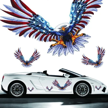 Car Stickers and Decals 4 PCS American Flag Eagle Car Sticker Set Animal Waterproof Decal Decor Vinyl Motorcycle Car Accessories
Car Stickers and Decals 4 PCS American Flag Eagle Car Sticker Set Animal Waterproof Decal Decor Vinyl Motorcycle Car Accessories