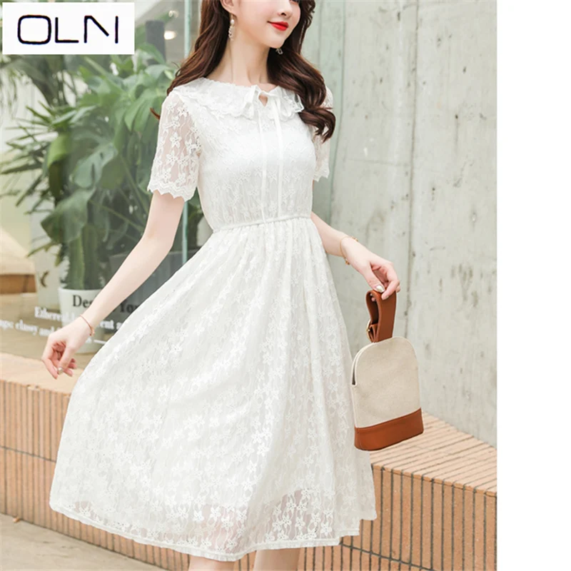 Dress Korean OLN Summer Vestidos New women's small fresh sweet fairy Korean chic lace lace high waist dress PLUS SIZE S-4XL
Dress Korean OLN Summer Vestidos New women's small fresh sweet fairy Korean chic lace lace high waist dress PLUS SIZE S-4XL