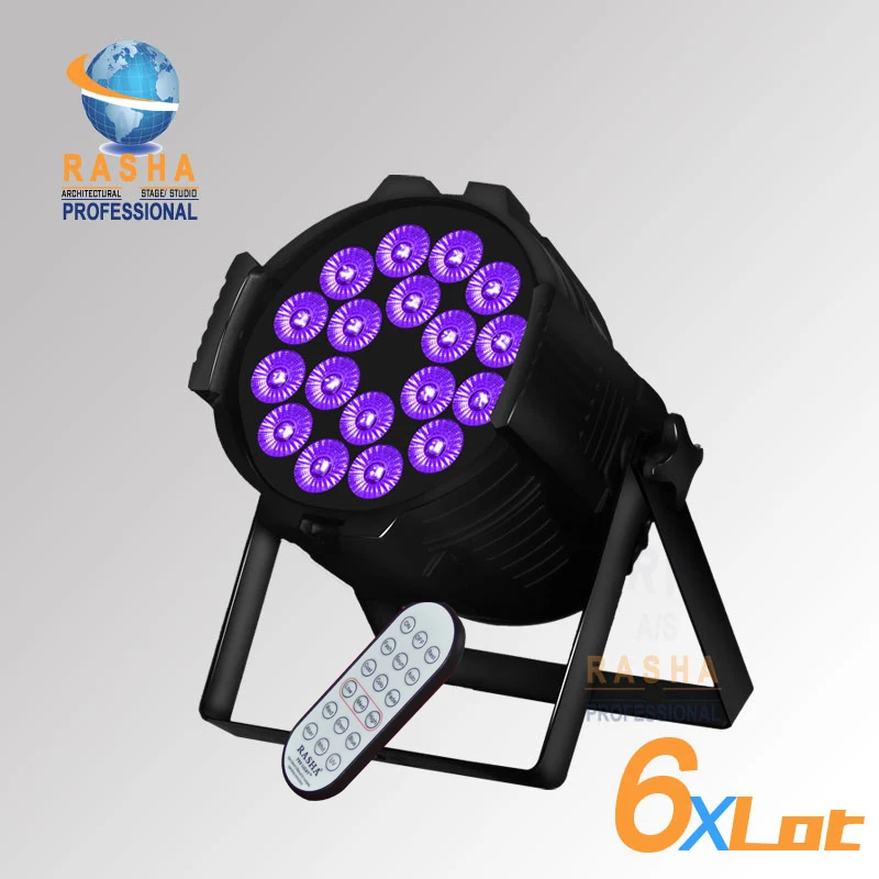6X LOT Rasha Hex 18*18W 6in1 RGBAW UV LED Par Light,Aluminum( LED Par Can With DMX Powercon And IR Wireless Remote Control
6X LOT Rasha Hex 18*18W 6in1 RGBAW UV LED Par Light,Aluminum( LED Par Can With DMX Powercon And IR Wireless Remote Control