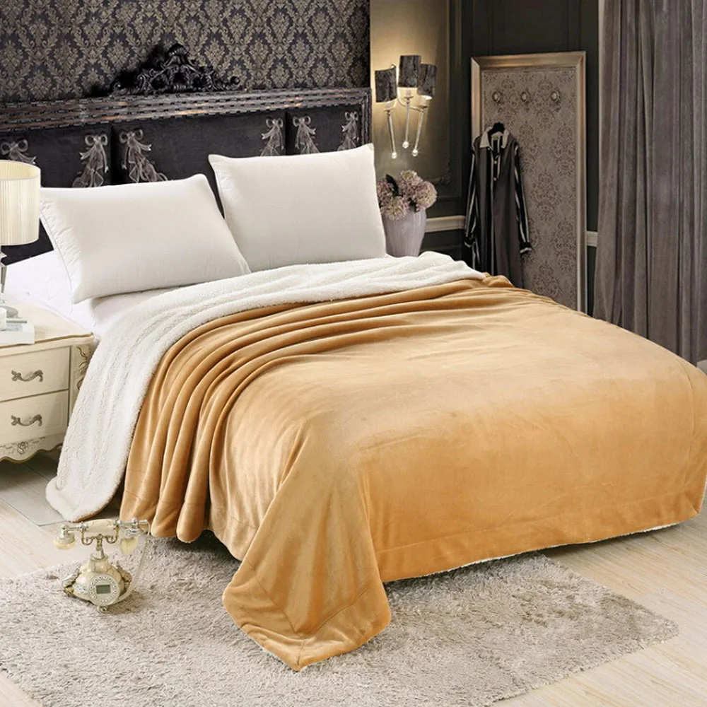 Winter Wool Blanket Thicken Solid Color Soft Flannel Throw Blanket Warm Winter Sofa Bed Home Decor Throws Blankets
Winter Wool Blanket Thicken Solid Color Soft Flannel Throw Blanket Warm Winter Sofa Bed Home Decor Throws Blankets