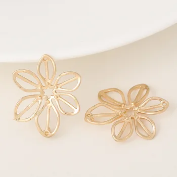 10PCS 23x18MM 24K Champagne Gold Color Plated Brass Flower Connector Charms Pendants High Quality Diy Jewelry Accessories
10PCS 23x18MM 24K Champagne Gold Color Plated Brass Flower Connector Charms Pendants High Quality Diy Jewelry Accessories