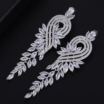 GODKI 63mm Luxury Feather Leaf Full Cubic Zirconia Engagement Wedding Party Nightclub Earring Dressing Up Jewelry 
GODKI 63mm Luxury Feather Leaf Full Cubic Zirconia Engagement Wedding Party Nightclub Earring Dressing Up Jewelry