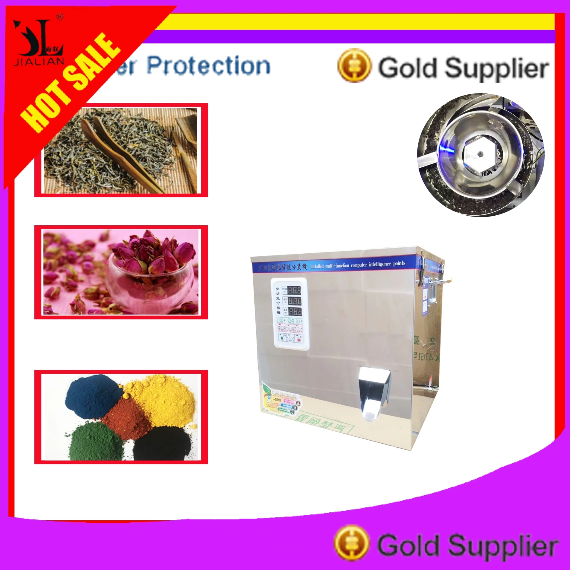Auger Tea Leaf Filling Weighing Machine Scented Pu'er Medlar Chinese Wolfberry Filler Spiral Screw Rotating Type Free Shipping
Auger Tea Leaf Filling Weighing Machine Scented Pu'er Medlar Chinese Wolfberry Filler Spiral Screw Rotating Type Free Shipping