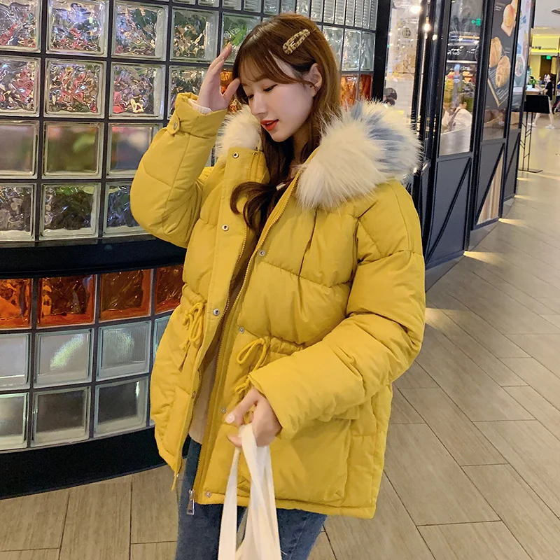 Winter New Parkas coat Women Fashion thick warm big fur hooded slim jacket coat Solid sintepon female jacket for winter
Winter New Parkas coat Women Fashion thick warm big fur hooded slim jacket coat Solid sintepon female jacket for winter