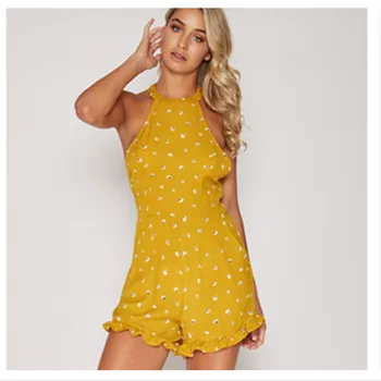 New popular Italian fashion personality sling hanging neck beach holiday print sexy ladies jumpsuit
New popular Italian fashion personality sling hanging neck beach holiday print sexy ladies jumpsuit