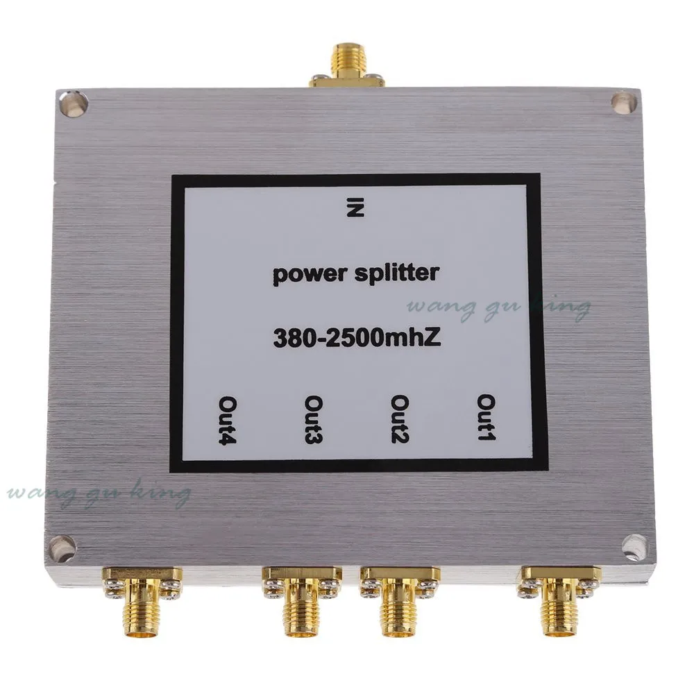 Free Shipping 380~2500MHz 4-way SMA Power Divider Splitter For Mobile phone repeater wifi booster divider Satellite Diplexer
Free Shipping 380~2500MHz 4-way SMA Power Divider Splitter For Mobile phone repeater wifi booster divider Satellite Diplexer