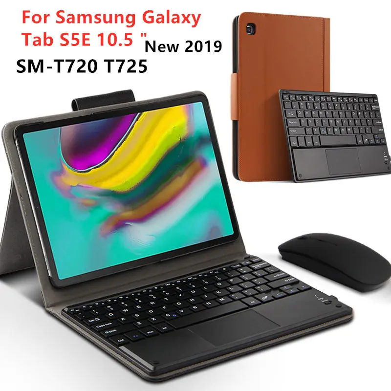 Чехол для Samsung Galaxy Tab S5E SM T720 T725 10 5 Bluetooth защитный чехол с клавиатурой из