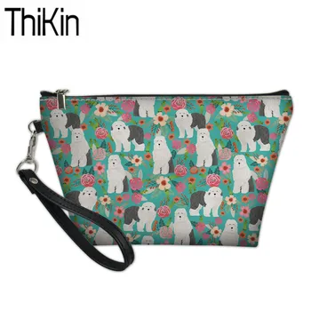 THIKIN Women's Make Up Bags Old English sheepdog Printing Cosmetic Cases Ladies Large Capacity Wash Kit Bag Females Toiletry Bag
THIKIN Women's Make Up Bags Old English sheepdog Printing Cosmetic Cases Ladies Large Capacity Wash Kit Bag Females Toiletry Bag