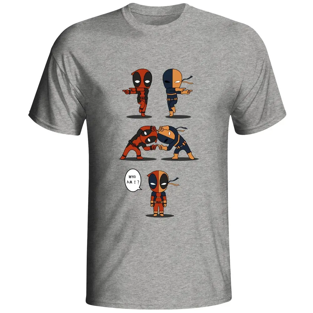 Most Deadly Fusion T Shirt Super Hero Deathstroke Deadpool Cool Creative Funny T-shirt Crossover Design Unisex Cotton Gray Tee
Most Deadly Fusion T Shirt Super Hero Deathstroke Deadpool Cool Creative Funny T-shirt Crossover Design Unisex Cotton Gray Tee