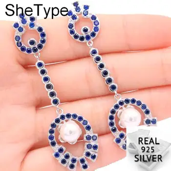 Long Big Heavy 12.34g Tanzanite White Pearl Wedding Ladies 925 Solid Sterling Silver Earrings 64x19mm
Long Big Heavy 12.34g Tanzanite White Pearl Wedding Ladies 925 Solid Sterling Silver Earrings 64x19mm