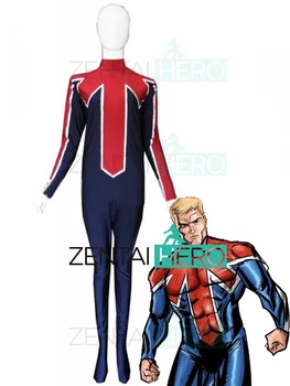 Free Shipping New Blue And Red Captain Britain Superhero Costumes Zentai Brian Braddock Cosplay Costume Halloween Bodysuit
Free Shipping New Blue And Red Captain Britain Superhero Costumes Zentai Brian Braddock Cosplay Costume Halloween Bodysuit