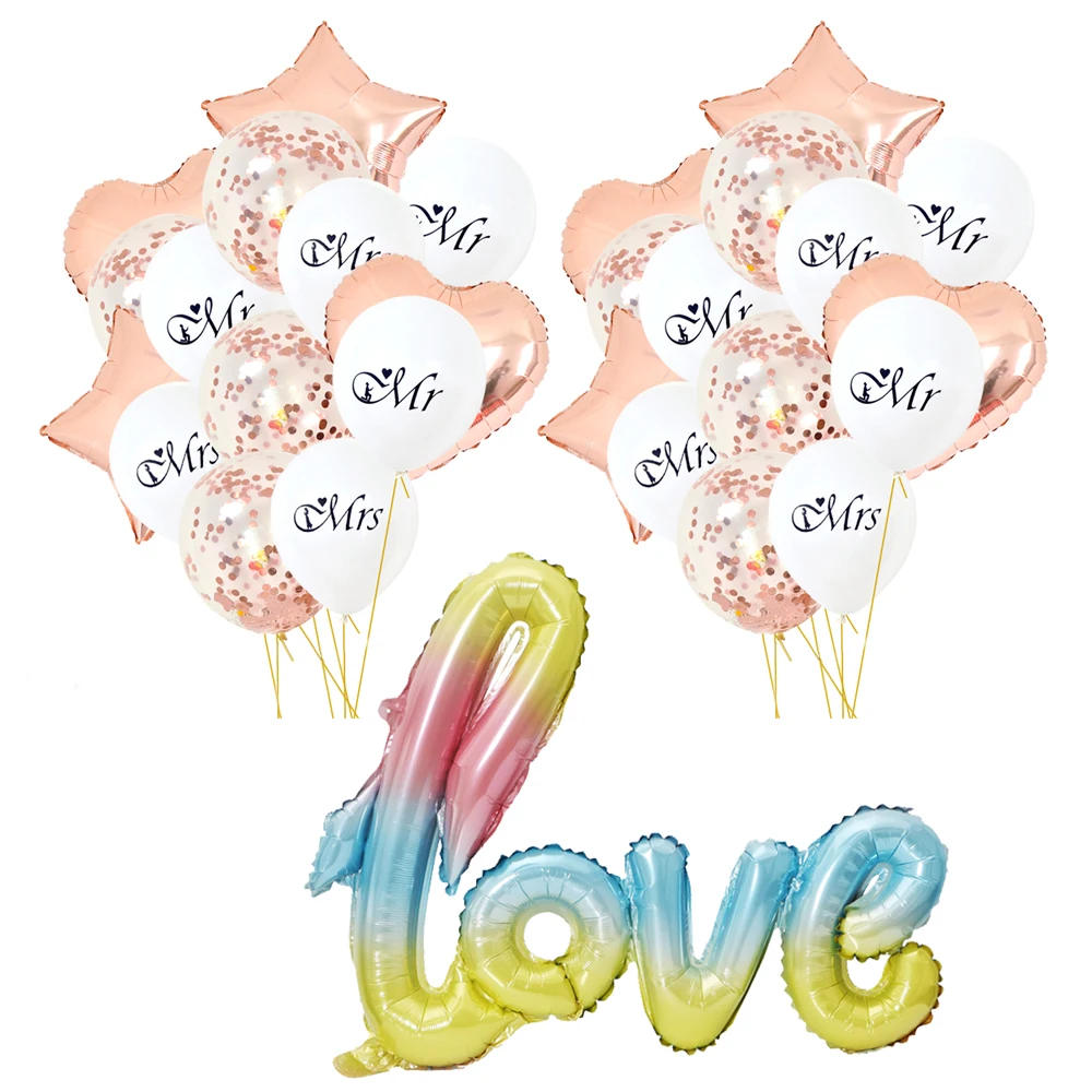 Flamingo Mr Mrs Confetti Air Balloon Colorful Love Letter Foil Balloon For Valentine's Day Wedding Hawaii Birthday Party Supply
Flamingo Mr Mrs Confetti Air Balloon Colorful Love Letter Foil Balloon For Valentine's Day Wedding Hawaii Birthday Party Supply