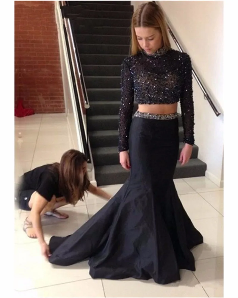 Two Piece Set Prom Gown Beautiful Beaded Mermaid Stain Evening Graduation Dress Floor Length Wedding Party Dress
Two Piece Set Prom Gown Beautiful Beaded Mermaid Stain Evening Graduation Dress Floor Length Wedding Party Dress