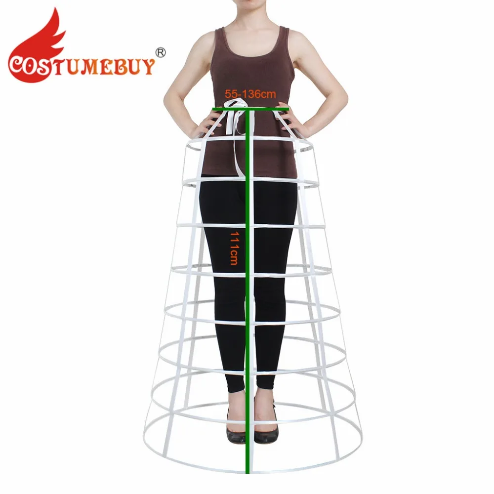 CostumeBuy Medieval Women Crinoline Pyramid Cage Underskirt Victorian Pannier Bustle Petticoat Hoop L920
CostumeBuy Medieval Women Crinoline Pyramid Cage Underskirt Victorian Pannier Bustle Petticoat Hoop L920