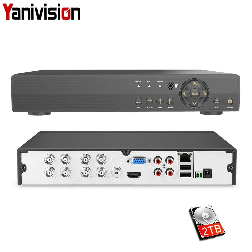 Камера видеонаблюдения 4 канала 8 каналов AHD DVR 720P/1080N для аналоговой камеры 720P/1080P |