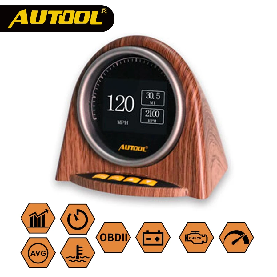AUTOOL X70 Full OBD2 Procotol J1850 HUD Head Up Display Digital Speedometer Boost Gauge Temp Voltage 12V Auto Diagnostic Scanner
AUTOOL X70 Full OBD2 Procotol J1850 HUD Head Up Display Digital Speedometer Boost Gauge Temp Voltage 12V Auto Diagnostic Scanner