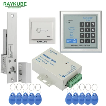 RAYKUBE Door Access Control Kit Set Electric Bolt Lock + Password Keypad FRID Reader For Office Glass Door Single Or Double Door
RAYKUBE Door Access Control Kit Set Electric Bolt Lock + Password Keypad FRID Reader For Office Glass Door Single Or Double Door