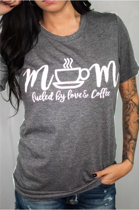 MOM fueled by coffee t shirt graphic women fashion grunge tumblr aesthetic camisetas mother days gift cute kawaii slogan tee top
MOM fueled by coffee t shirt graphic women fashion grunge tumblr aesthetic camisetas mother days gift cute kawaii slogan tee top