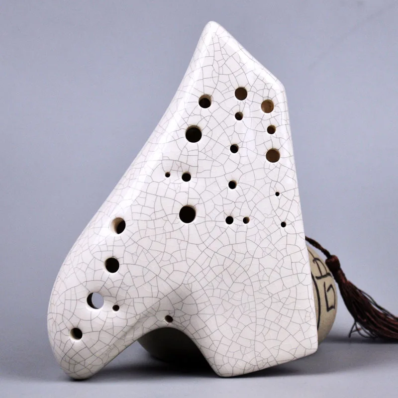 New Arrival White Ice Crack Three Tubes Alto C Ocarina AC Tone Flute With Bag Gift Box
New Arrival White Ice Crack Three Tubes Alto C Ocarina AC Tone Flute With Bag Gift Box