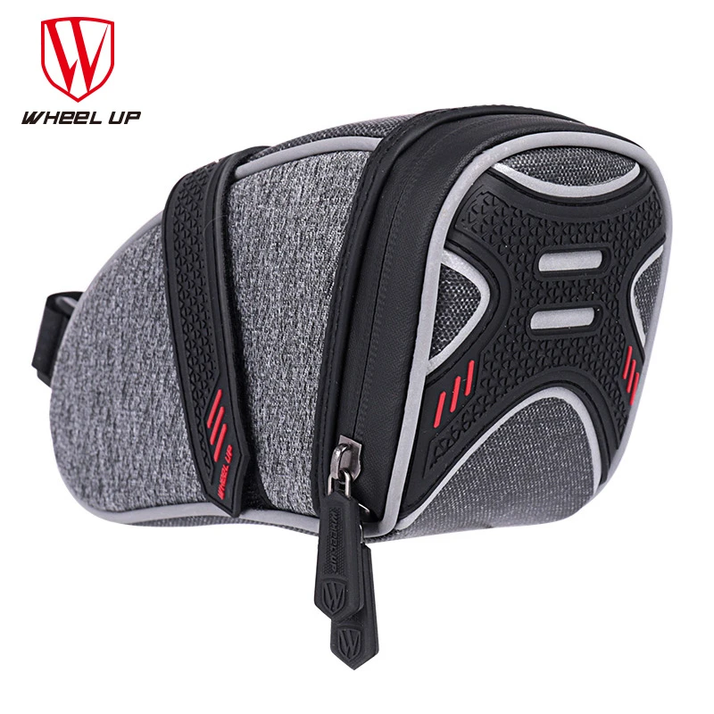

Wheel Up Bicycle Saddle Bag Tube Rear Tail Seatpost Bag Bike Accessories Rainproof Reflective Cycling Bike With Ligh Hook
