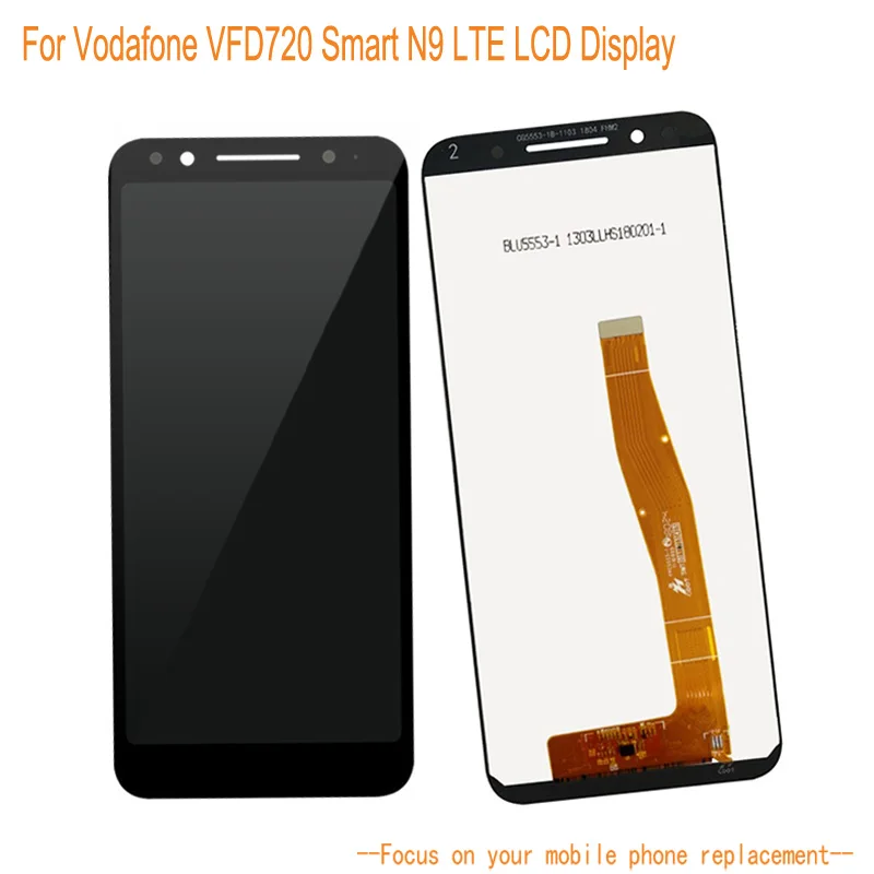 LCD Display For Vodafone VFD720 Smart N9 +5.5'' Touch Panel Touch Screen Senor Digitizer Mobile Phone Assembly Replacement
LCD Display For Vodafone VFD720 Smart N9 +5.5'' Touch Panel Touch Screen Senor Digitizer Mobile Phone Assembly Replacement
