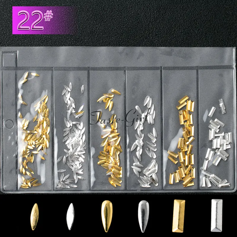 mixed style gold silver rectangle marquise drop shape 3d metal nail art decorations charms manicure nails Accessories Supplies
mixed style gold silver rectangle marquise drop shape 3d metal nail art decorations charms manicure nails Accessories Supplies