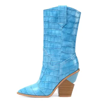 2019 New Women Mid-Calf Boots Pointed Toe Wedges Shoes Autumn Winter High Heel Boots Short Ladies Western Ankle Boots for Women
2019 New Women Mid-Calf Boots Pointed Toe Wedges Shoes Autumn Winter High Heel Boots Short Ladies Western Ankle Boots for Women