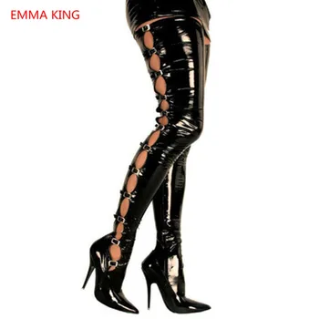 Botas Mujer Women Shoes Pointed Toe Sexy Thin High Heels Black Leather Over The Knee Crossboy Boots Winter Nightclub Stage Shoes
Botas Mujer Women Shoes Pointed Toe Sexy Thin High Heels Black Leather Over The Knee Crossboy Boots Winter Nightclub Stage Shoes