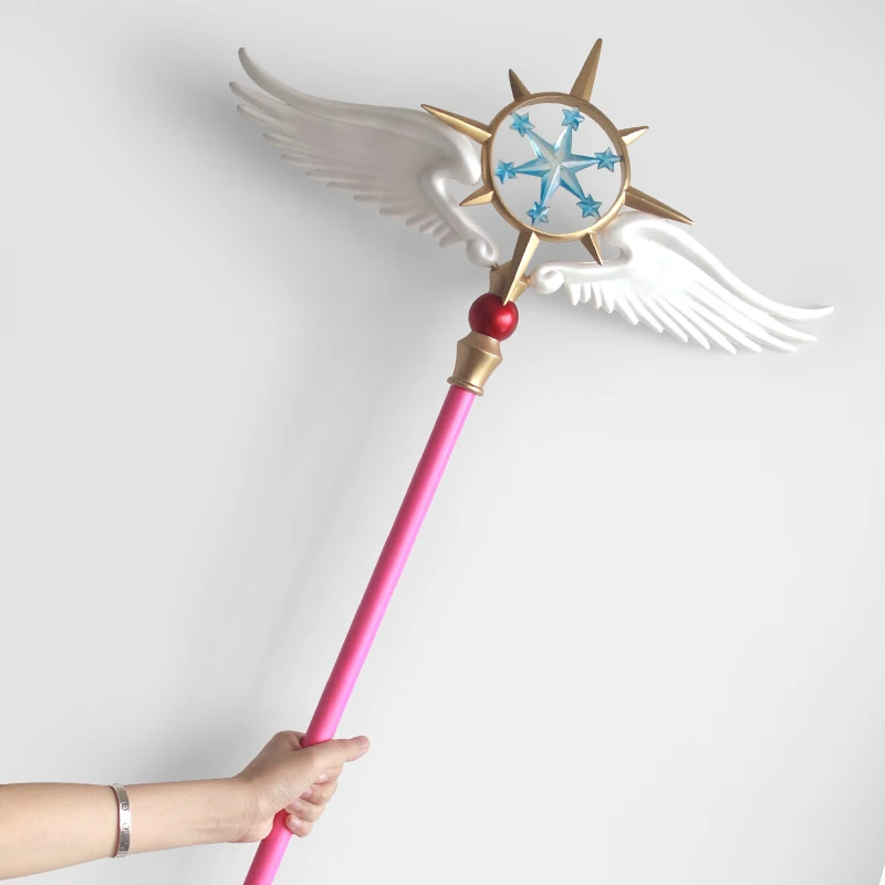 39" Card Captor Sakura Wand Clear Card Kinomoto Star Sakura Magic Star Wand Japanese Anime Cosplay Props Weapon
39" Card Captor Sakura Wand Clear Card Kinomoto Star Sakura Magic Star Wand Japanese Anime Cosplay Props Weapon