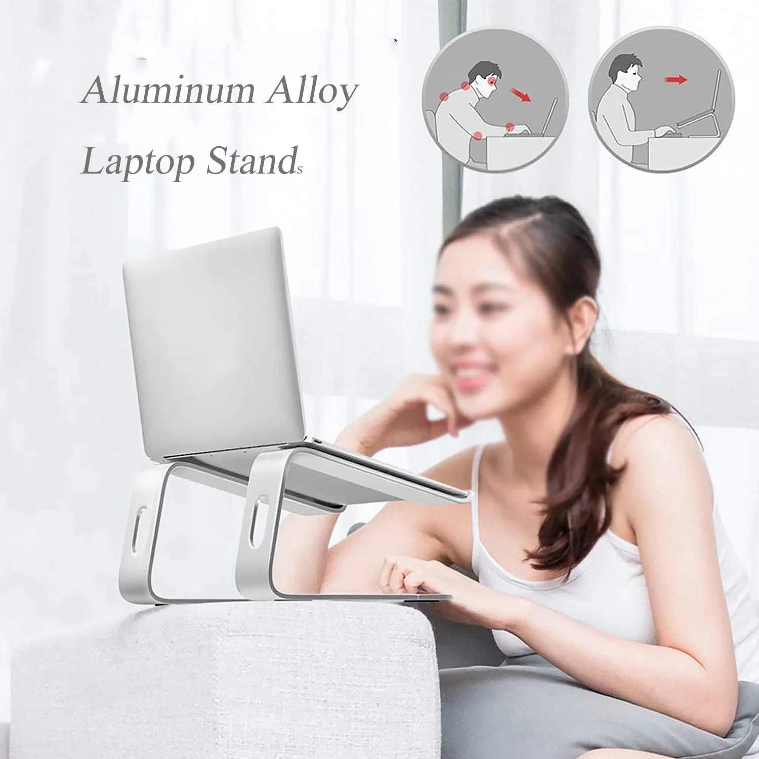 Besegad Universal Aluminum Alloy Laptops Tablets Cooling Support Stand Bracket Holder Riser for Apple Macbook Mac Book Pro Air
Besegad Universal Aluminum Alloy Laptops Tablets Cooling Support Stand Bracket Holder Riser for Apple Macbook Mac Book Pro Air