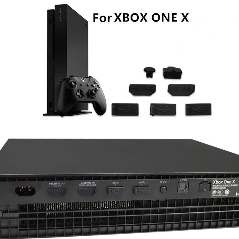 7pcs Dust Proof Pack Kits Dust Prevention Cover Case for xbox one x Gaming Console 
7pcs Dust Proof Pack Kits Dust Prevention Cover Case for xbox one x Gaming Console