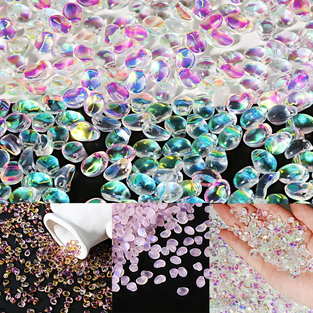 50pcs 6x8mm Smooth Glass Bead Making Jewelry Findings DIY Crystal Tulip Petal Beads For Sewing Accessories Clothes Craft Supplie
50pcs 6x8mm Smooth Glass Bead Making Jewelry Findings DIY Crystal Tulip Petal Beads For Sewing Accessories Clothes Craft Supplie