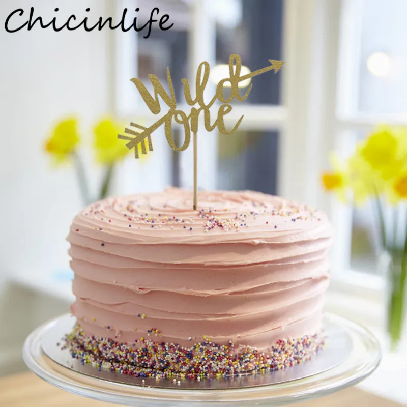 Chicinlife 1Pcs First Happy Birthday Wild One Cake Topper Birthday Party Decoration Baby Shower Boy Girl 1st Birthday Supplies
Chicinlife 1Pcs First Happy Birthday Wild One Cake Topper Birthday Party Decoration Baby Shower Boy Girl 1st Birthday Supplies