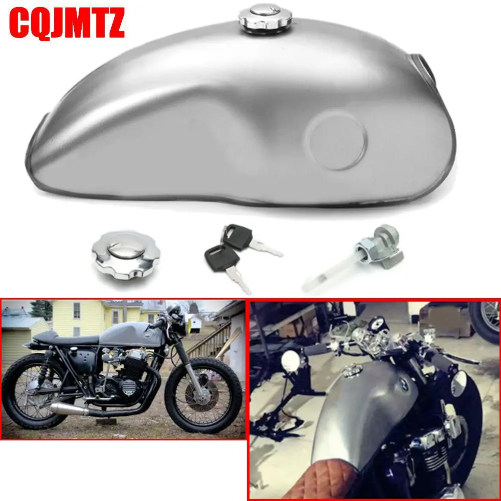 Motorcycle 2.6 Gal Fuel Tank For Yamaha Suzuki Honda CB XS SR XV MOJAVE 750 Bobber Cafe Racer Scrambler Custom Street Bike
Motorcycle 2.6 Gal Fuel Tank For Yamaha Suzuki Honda CB XS SR XV MOJAVE 750 Bobber Cafe Racer Scrambler Custom Street Bike