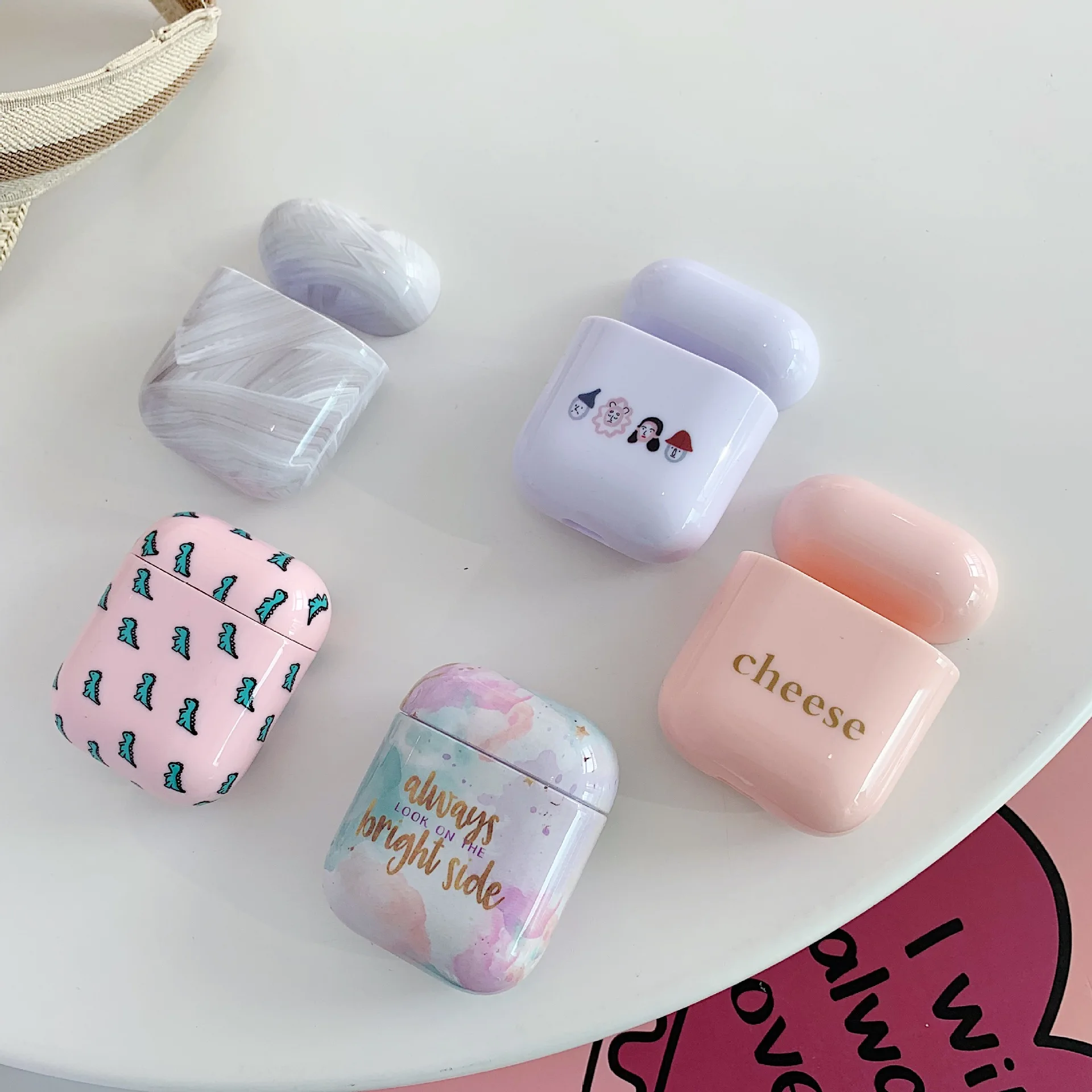 Bluetooth Earphone Case For AirPods Case Luxury Ink Marble Cute Cartoon Dinosaur Protective Cover For Air pods 2 Headphone Case
Bluetooth Earphone Case For AirPods Case Luxury Ink Marble Cute Cartoon Dinosaur Protective Cover For Air pods 2 Headphone Case
