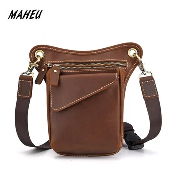 MAHEU High Quality Crazy Horse Men Leather Leg Bag Waist Packs Moto Bags Featured Fanny Pack Genuine Leather Outdoor Phone Bag
MAHEU High Quality Crazy Horse Men Leather Leg Bag Waist Packs Moto Bags Featured Fanny Pack Genuine Leather Outdoor Phone Bag