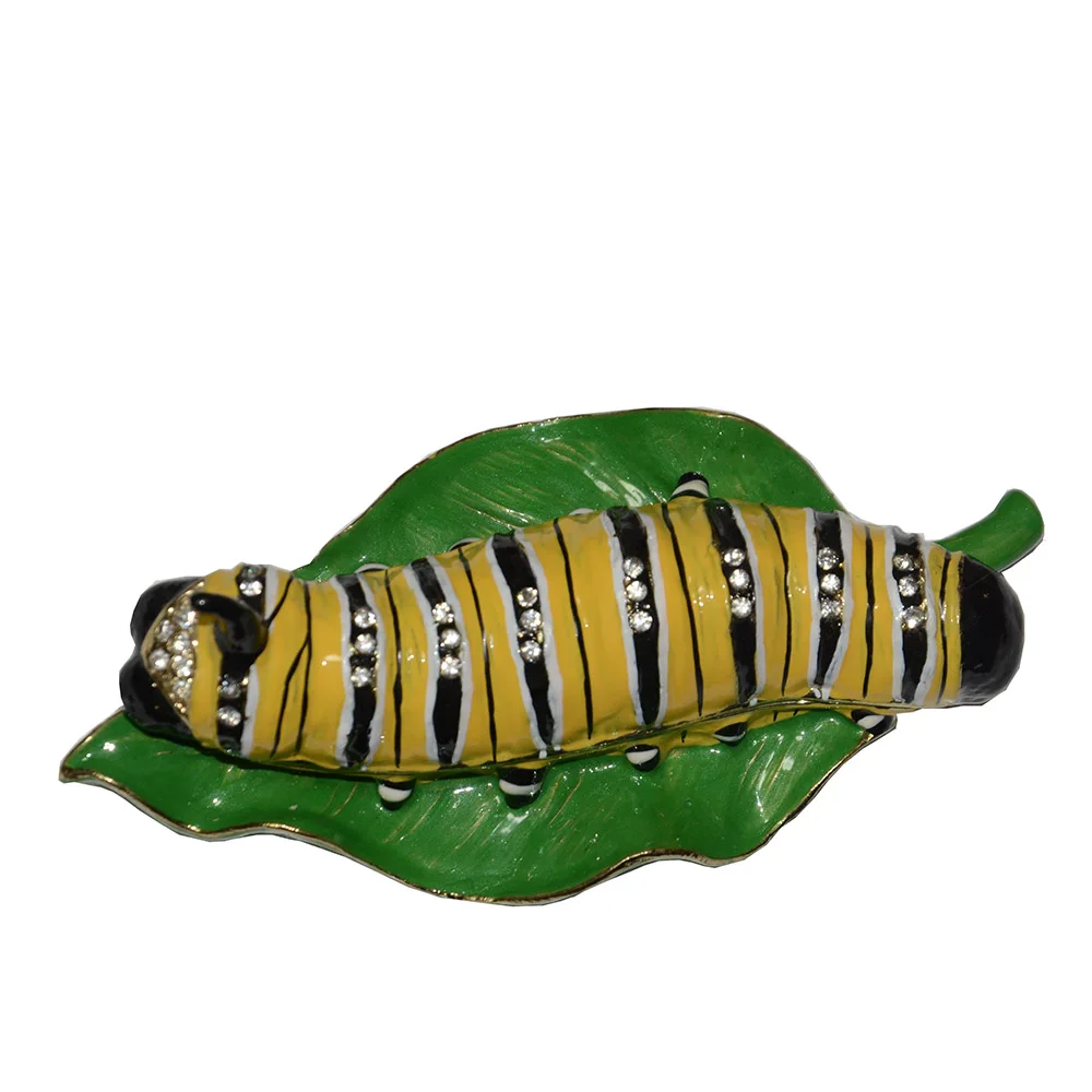 caterpillar insect jewelry trinket box ring organizer enamelled box pewter ornament novelty gift vintage decoration
caterpillar insect jewelry trinket box ring organizer enamelled box pewter ornament novelty gift vintage decoration