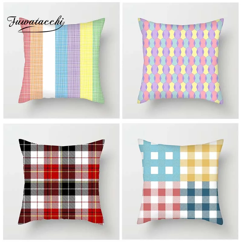 Fuwatacchi Colorful Geometric Cushion Cover Striped Diamond Wave Pattern Throw Pillow Cover For Home Sofa Decor Pillowcases
Fuwatacchi Colorful Geometric Cushion Cover Striped Diamond Wave Pattern Throw Pillow Cover For Home Sofa Decor Pillowcases