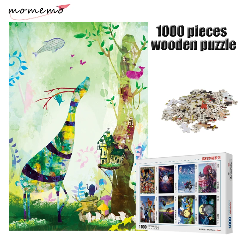 MOMEMO Giraffe 1000 Piece Jigsaw Puzzle Adult Wooden Puzzle 1000 Pieces Children Adult Entertainment Puzzle Toy with Box Packing
MOMEMO Giraffe 1000 Piece Jigsaw Puzzle Adult Wooden Puzzle 1000 Pieces Children Adult Entertainment Puzzle Toy with Box Packing