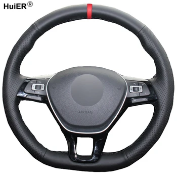 Hand Sewing Car Steering Wheel Cover Volant For Volkswagen VW Golf 7 Mk7 New Polo Jetta Passat B8 Tiguan Sharan Touran Non-slip
Hand Sewing Car Steering Wheel Cover Volant For Volkswagen VW Golf 7 Mk7 New Polo Jetta Passat B8 Tiguan Sharan Touran Non-slip