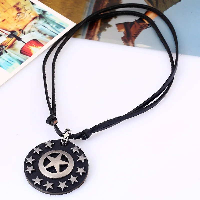Fashion Retro Adjustable Leather Pendant Necklace Skeleton Pirate Poker Sweater Kolye Statement Necklace Unisex Jewelry Bijoux
Fashion Retro Adjustable Leather Pendant Necklace Skeleton Pirate Poker Sweater Kolye Statement Necklace Unisex Jewelry Bijoux