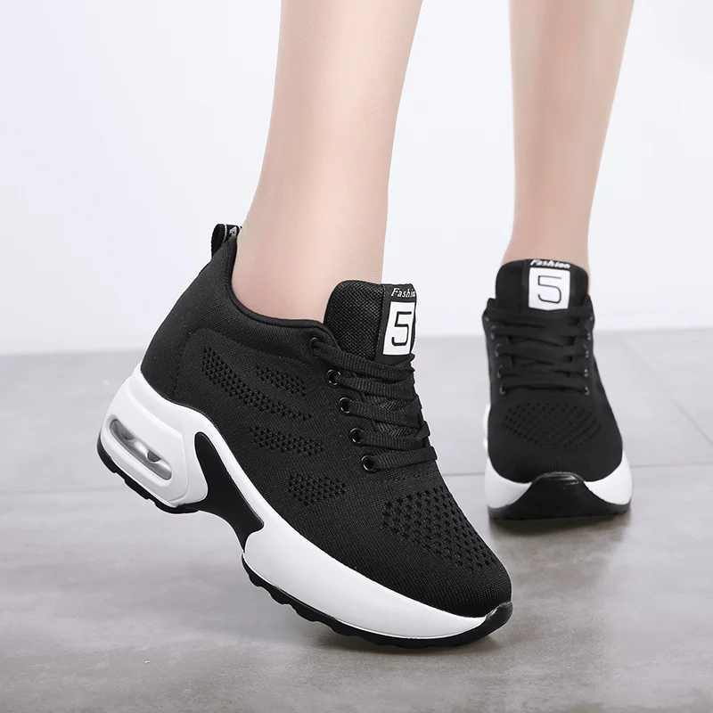 Shose Women 2019 Flyknit Breathable Increased Casual Women's Shoes Sapato Feminino Cushion Sneakers Women Fashion Flats Shoes
Shose Women 2019 Flyknit Breathable Increased Casual Women's Shoes Sapato Feminino Cushion Sneakers Women Fashion Flats Shoes
