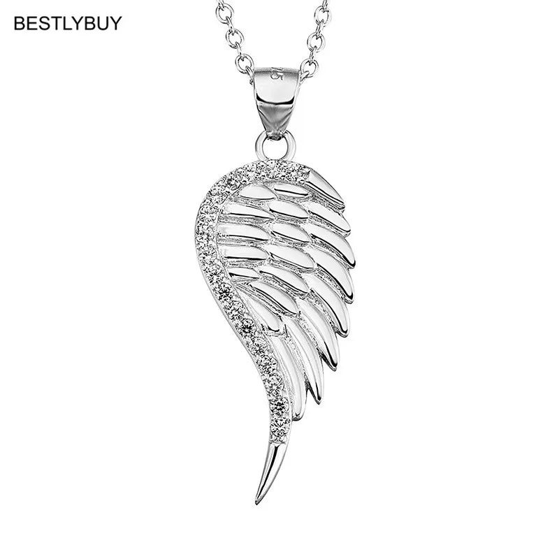 BESTLYBUY Genuine 925 Sterling Silver Angel Wing Necklace Pendant Valentine's Gift For Women Free Shipping
BESTLYBUY Genuine 925 Sterling Silver Angel Wing Necklace Pendant Valentine's Gift For Women Free Shipping
