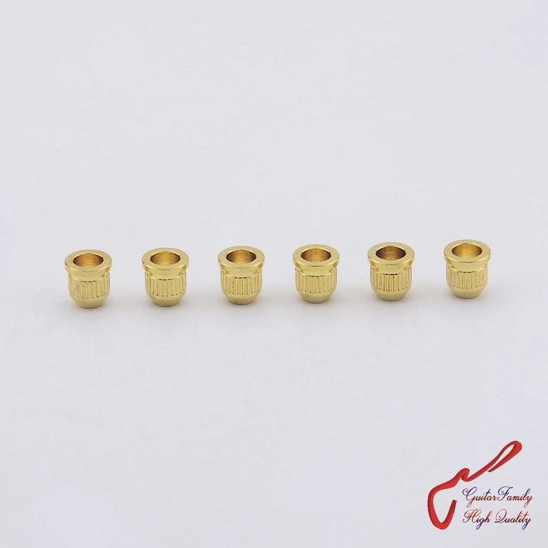 1 Set (6Pcs) GuitarFamily Through Body String Ferrules / String Bushings For Electric Guitar Gold ( #0125 ) MADE IN KOREA
1 Set (6Pcs) GuitarFamily Through Body String Ferrules / String Bushings For Electric Guitar Gold ( #0125 ) MADE IN KOREA