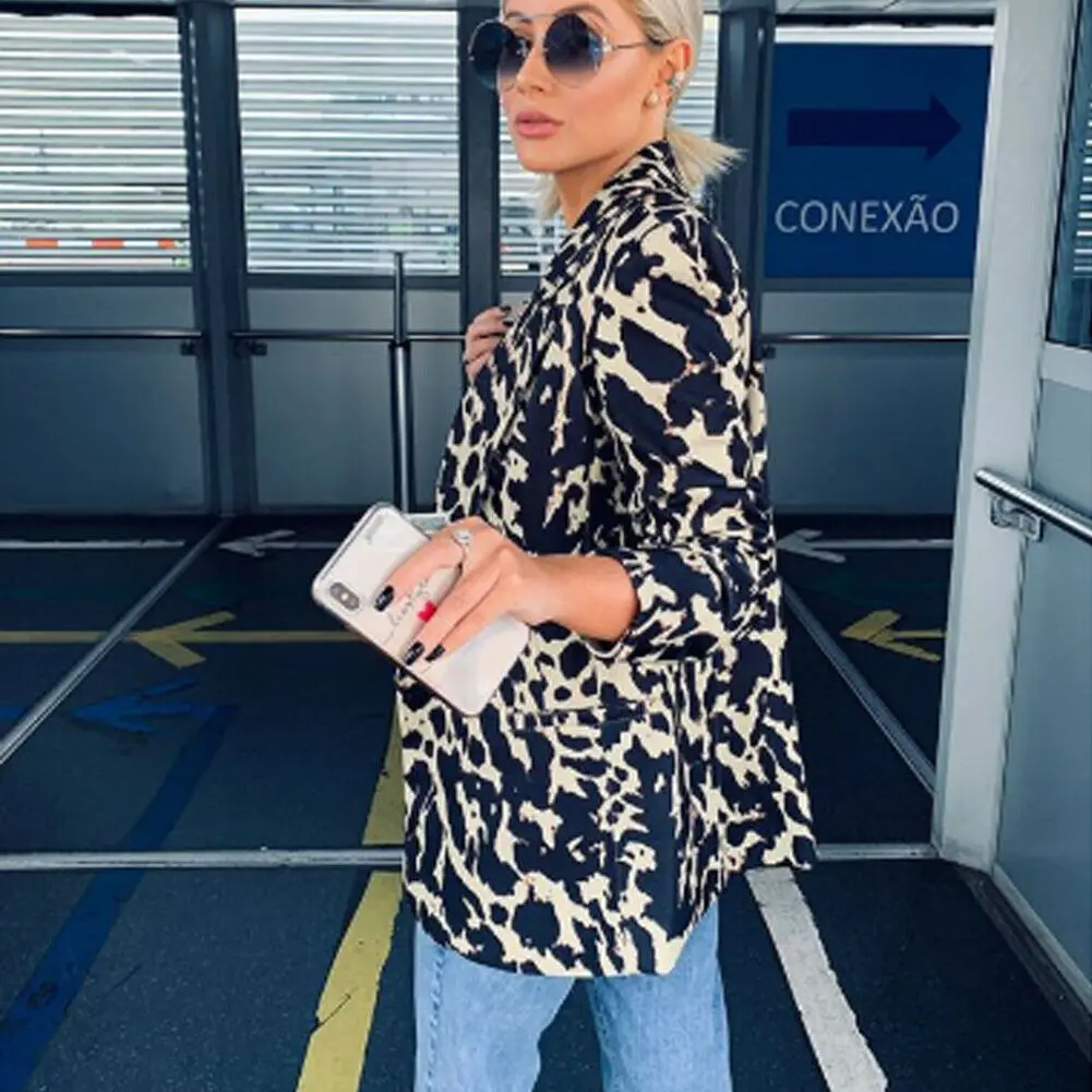 Autumn Suit Blazer Women 2019 New Casual Single Breasted Animal skin Print Long Jackets Elegant Long Sleeve Blazer Outerwear
Autumn Suit Blazer Women 2019 New Casual Single Breasted Animal skin Print Long Jackets Elegant Long Sleeve Blazer Outerwear